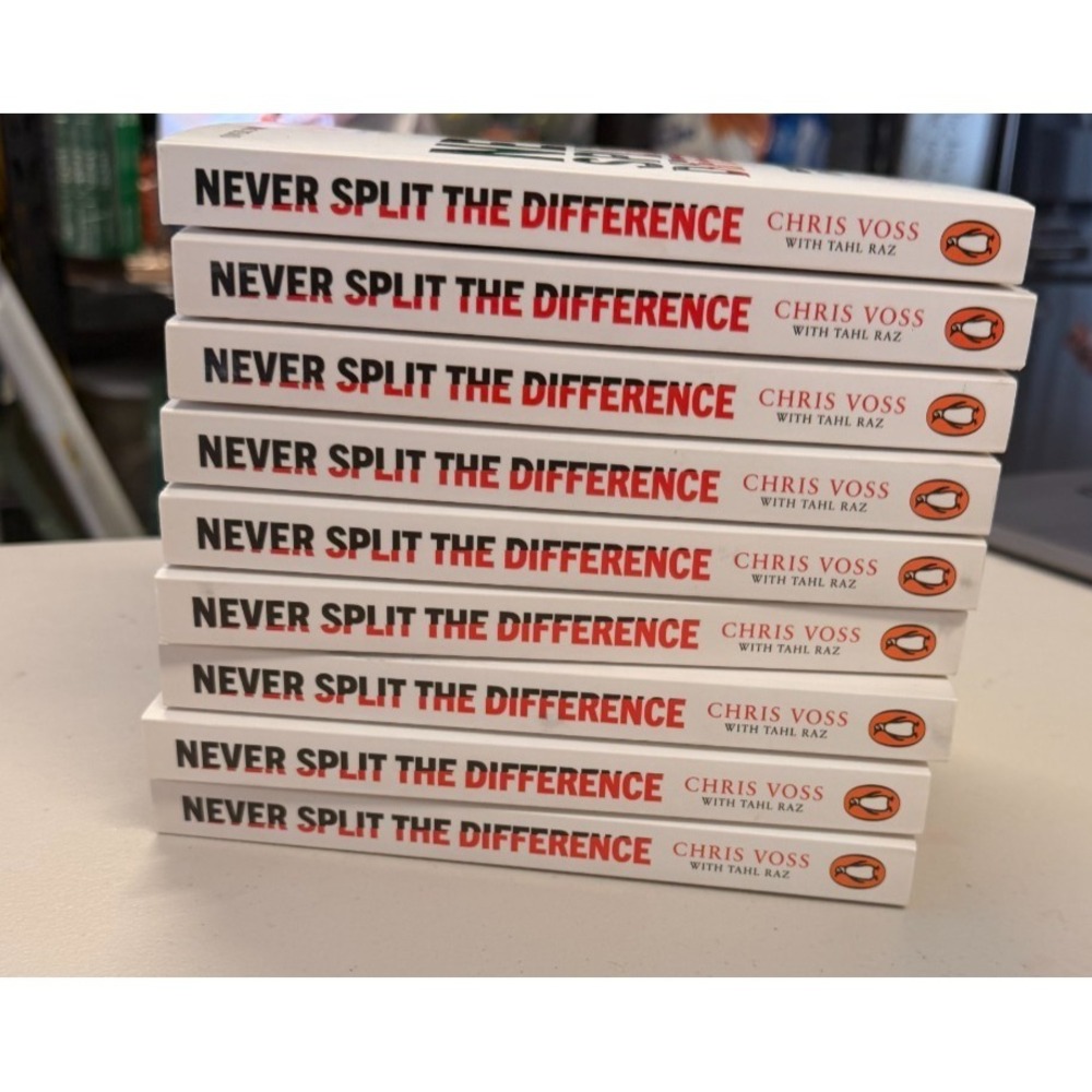 Never Split the Difference Paperback By Chris Voss 9 Copies New Lot of Books